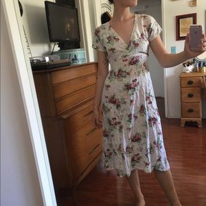 Floral Vintage Midi Dress